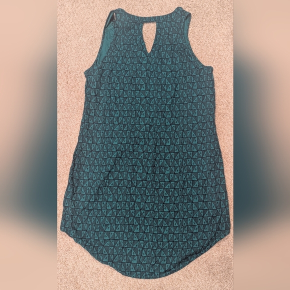 Natural Reflections Teal Geometric Tunic - Picture 4 of 8